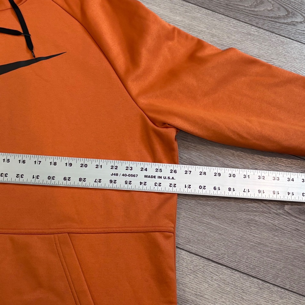 Nike Therma-FIT Hoodie Mens XXL Orange Pullover Training Swoosh Athletic - Picture 6 of 8